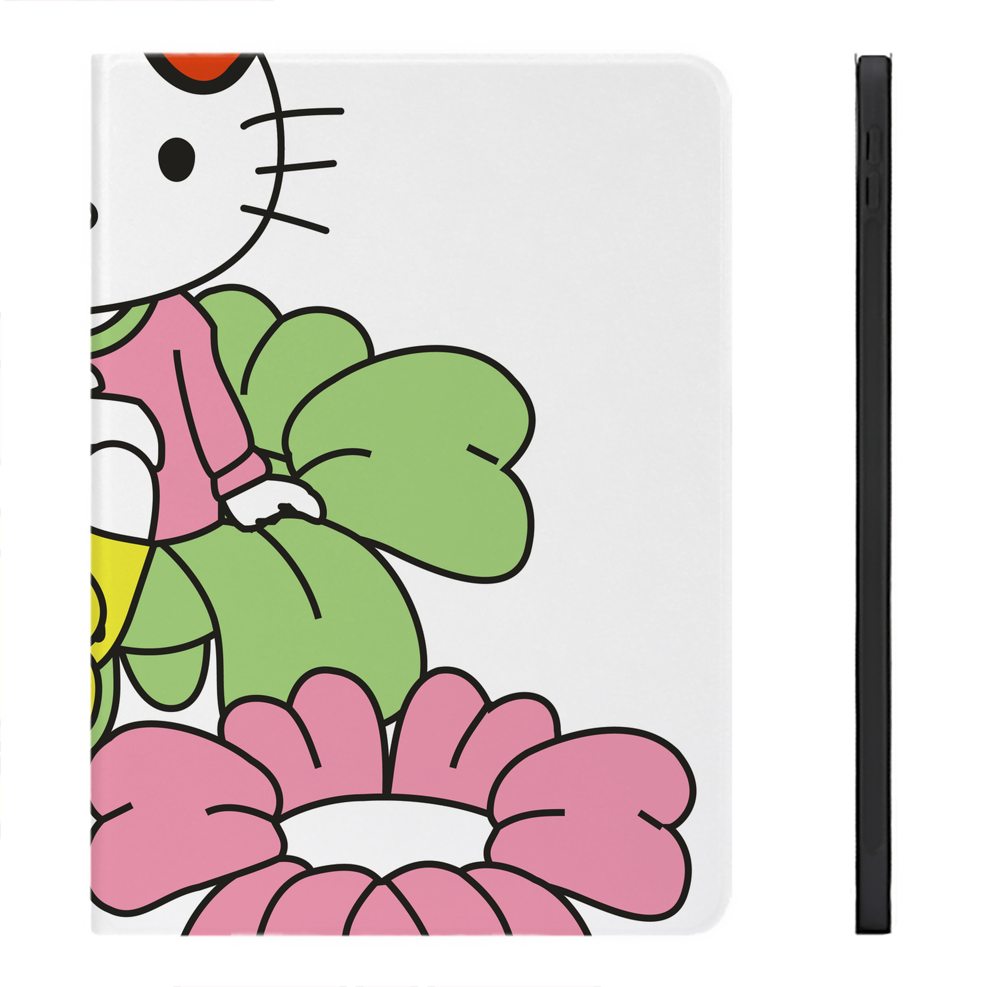 （画像用） Hello Kitty ハローキティ IPadケース ペンホルダー付き ブックスタイルデザイン